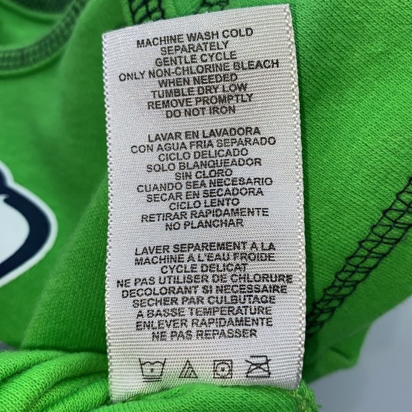 Seattle Seahawks NFL Football Team Infant Bodysuit Size 0-3 Months - Picture 6 of 8